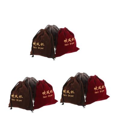 Healeved 9 Pcs Hair Dryer Storage Bag Cloth Hair Dryer Bag Drawstring Storage Bags Hair Dryer Bags Fabric