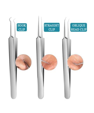 ROMANTIC BEAR 8pcs Acne Needle Set - Stainless Steel Comedo Extractor & Blemish Remover | Essential Skin Care Tool - Buy Online on GoSupps.com