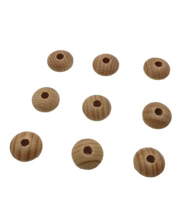100pcs Beech Wooden Abacus Beads 16mm Unfinished Round Spacer for DIY Handmade Jewelry Making - Buy Online on GoSupps.com