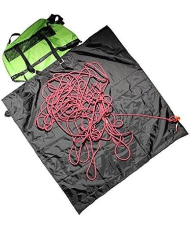 Psychi Rock Climbing Rope Bag - Green | Ground Sheet Buckles & Carry Straps - Buy Online on GoSupps.com