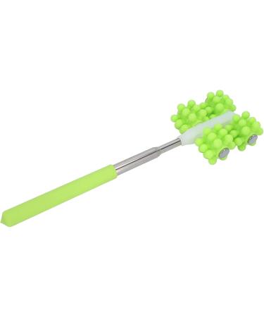 Telescopic Roller Massager for Sore Muscles | Pain Relief Back Roller | Adjustable Length | Solid & Stable | Green Massage Tool - Buy Online on GoSupps.com
