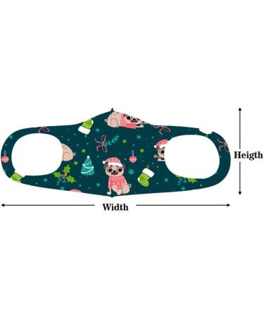 Riou 5-Piece Children's Christmas Mouth & Nose Protection - Washable Silk Neck Scarves for Girls | Breathable Dust Protection - Buy Online on GoSupps.com
