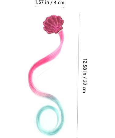 minkissy 5 Pairs Children's Hair Clip Kids Hair Extensions Hair Clip Wig Kids Curly Hair Extensions Hair Extensions Wig Shell Hair Clip Ponytail Claw High Temperature Wire Princess Clothing - Buy Online on GoSupps.com