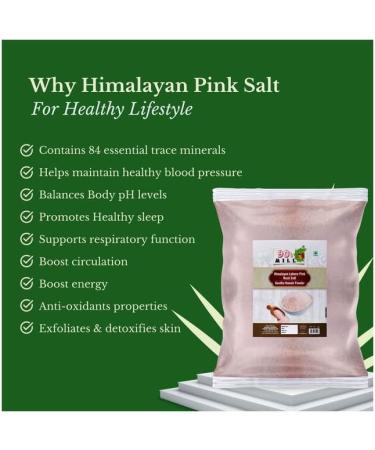 90's MILL Pink Rock Salt Loon Powder | Sabut Gulabi Lahori Sendha Namak Powder | Himalayan Pink Salt Powder with 84 Minerals For Cooking |100% Natural For Detox-100GM*2Pack - Buy Online on GoSupps.com