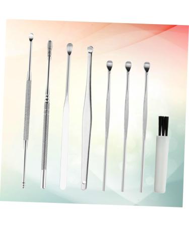 COLLBATH 8Pcs Ear Set Professional Ear Cleaning Tools for Adults Comfortable Spiral Design Durable Easy to Clean Essential Ear Wax Removal Kit - Buy Online on GoSupps.com