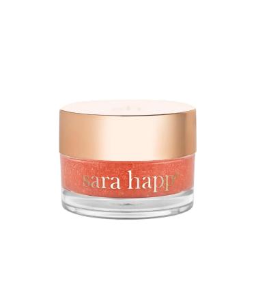 Sara Happ The Lip Scrub: Sparkling Peach Sugar Scrub for Dry Lips - Gently Exfoliate Polish and Revitalize Lips with Vitamin E and Jojoba & Grape Oils Vegan 0.5 oz.