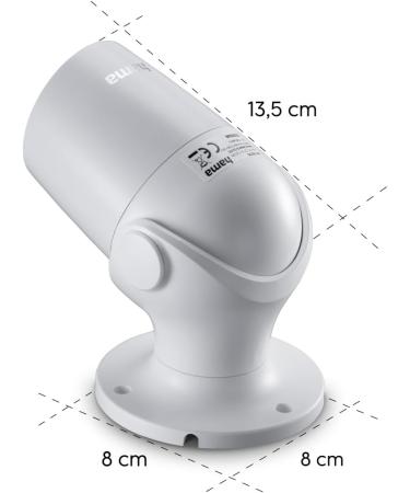 Hama WLAN Surveillance Camera - Outdoor Weatherproof 1080p Night Vision 2-Way Audio Motion Detector & App Control - Buy Online on GoSupps.com