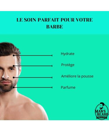 Man's Beard | Monoi beard balm for men | Natural ingredients | Softening beard care and helps with beard growth | 100% French manufacturing - Buy Online on GoSupps.com