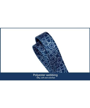 Dazzber Martingale Puppy Collar - No Pull Anti-Chewing for Extra Small Dogs | Adjustable 20.3-27.9 cm - Marineblau Concentric Circles - Buy Online on GoSupps.com