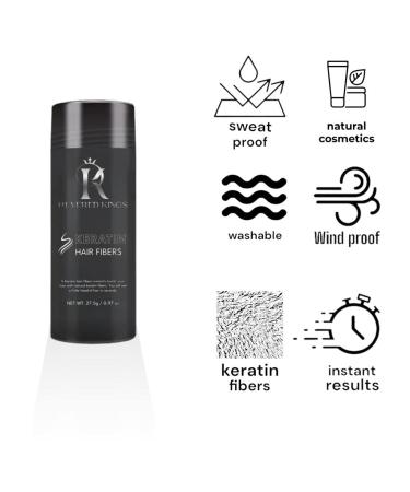Medium Blonde Hair Building Fiber - Charged Keratin Thinning Hair Filler | Extra Large 27.5g | Long Lasting & Undetectable - Buy Online on GoSupps.com