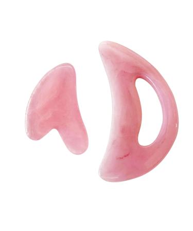 1 massage knife 1 GUA-SHAMER DETUMESCENZ and Anti-Cellulite massage device leg neck muscle massage device GUA-SHA tool pressing tiredness (pink) - Buy Online on GoSupps.com