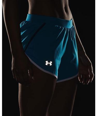 Under Armour Women's Fly By 2.0 Running Shorts - Capri/Petrol Blue/Reflective - Size Small - Buy Online on GoSupps.com