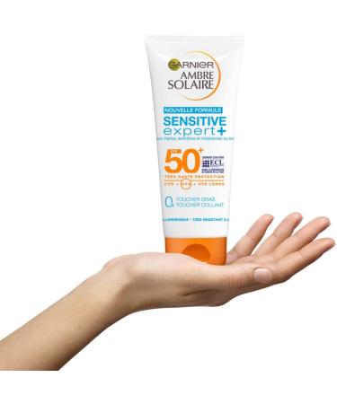 Garnier Ambre Solaire Sensitive Expert + Protective Milk Body Lotion SPF 50+ 200 ml - Buy Online on GoSupps.com