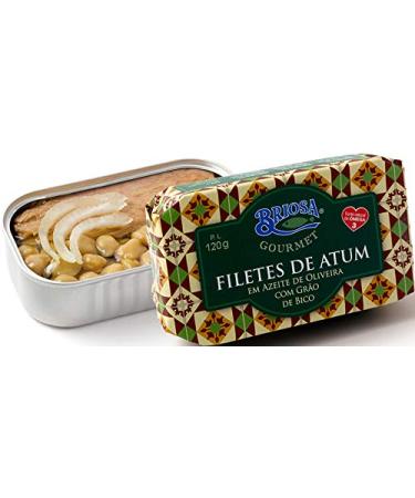 Briosa Gift Set: Gourmet Flavour Box - Sardine Mackerel & Tuna in Olive Oil 4x120g | Authentic Portuguese Treats - Buy Online on GoSupps.com