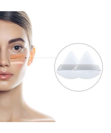 12 Pure Cotton Face Powder Puffs | Soft Triangle Makeup Tools for Loose Powder Foundation & Blush | Black & White - Buy Online on GoSupps.com