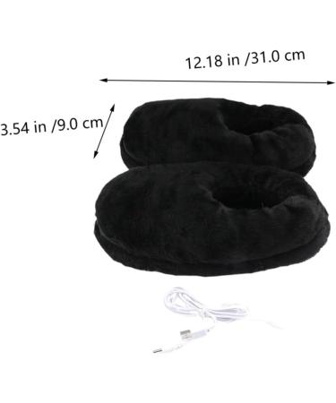 Buy Beatifufu USB Electric Heated Wool Shoes - Super Soft Fleece Foot Warmers for Winter - Buy Online on GoSupps.com