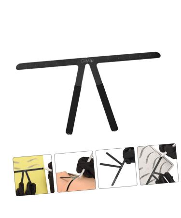 NOLITOY 4pcs Tattoos Tool Triangle Stainless Eyebrow Measuring Position Nose Ruler Positioning Shaper Steel 13.8x7cmx4pcs Blackx4pcs - Buy Online on GoSupps.com