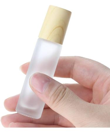 Jawseu 12 Pack Clear 10ml Glass Roll-On Bottles with Bamboo Lid | Refillable Essential Oil & Perfume Containers for Travel & Aromatherapy - Buy Online on GoSupps.com