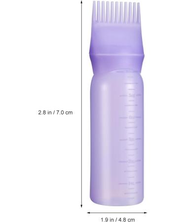 Lurrose Root Comb Applicator Bottle 4 Pack 6 Ounce - Hair Dye Brush with Graduated Scale - Buy Online on GoSupps.com