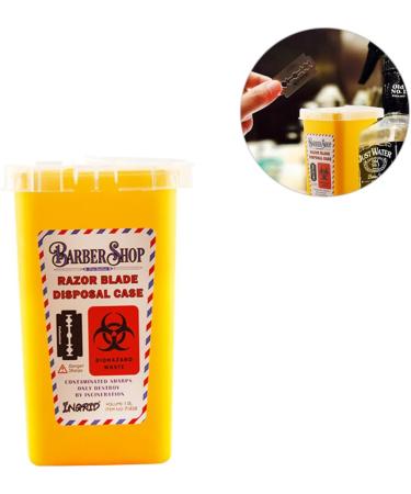 FRCOLOR Mini Waste Bucket - 2 Pack Razor Blade Disposal Container for Hairdressers Travel and Needle Filling - Compact & Safe Waste Management - Buy Online on GoSupps.com