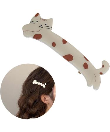 Limtula Acrylic Alligator Hair Barettes for Women Thick Thin Hair Cute Decorative Small Hair Clip Makeup Hair Clip Pink cat - Buy Online on GoSupps.com