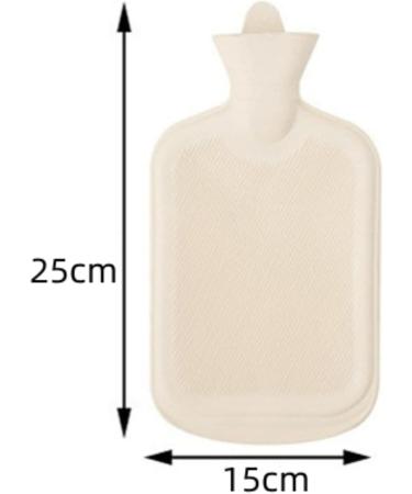 1000ML Hot Water Bottle with Cloth Bag | Gray PVC Hot Water Bottle | Warm Comfort for Winter - International Shipping Available - Buy Online on GoSupps.com