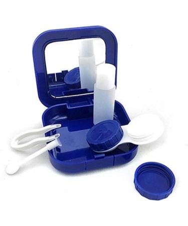 Homeilteds Travel Glasses Contact Lens Box - Portable Eye Care Kit with Mirror - Pink - Buy Online on GoSupps.com
