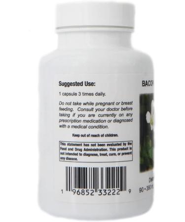 Supreme Nutrition Products Bacopa 90 Pure Bacopa Herb Vegetarian Capsules 90 Count (Pack of 1) - Buy Online on GoSupps.com