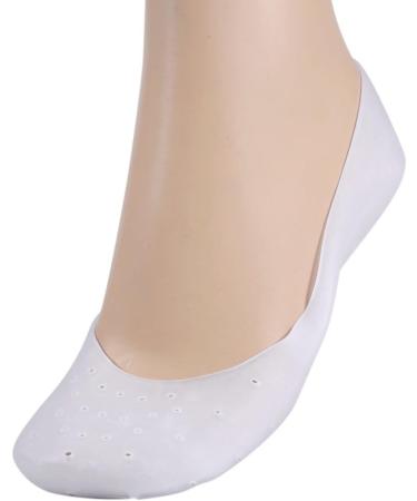 Silicone Moisturizing Gel Socks for Cracked Skin Care Full Length Foot Protector 1 Pair CN 37-40 White (L) - Buy Online on GoSupps.com