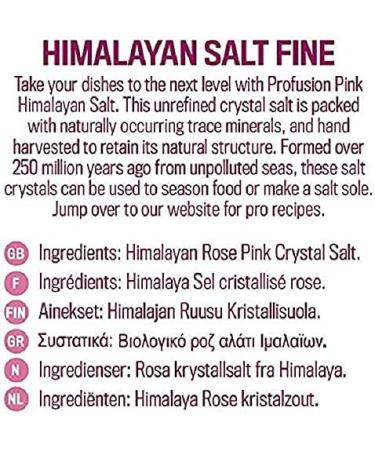 Profusion Organic Himalayan Rose Pink Crystal Salt Fine 500g - Buy Online on GoSupps.com