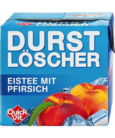 24 packs of 500ml thirst quencher Quickfit Ice tea Peach iced tea with straw
