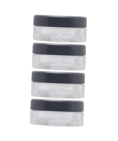 Angoily 4pcs Powder Box Powder Puff Blush for Cheeks Clear Makeup Jar Travel Accessories As Cosmetic