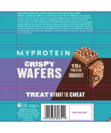 My Protein Chocolate Crispy Wafer 10 x 42g - Buy Online on GoSupps.com