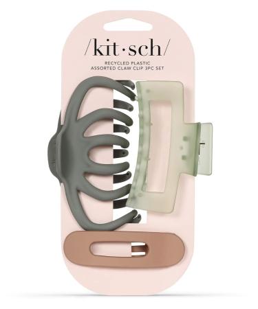 Kitsch Large Assorted Hair Clips for Women - Medium Open Shape Hair Claw Clips for Thick Hair | Flat Lay Hair Clip & Big Octopus Claw Clip for Teen Girls | Hair Styling Accessories for Women 3 pcs - Buy Online on GoSupps.com
