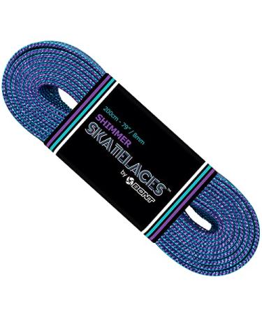 Bont Skates 8mm Shimmer Laces - 79" 96" 108" - Mermaid Dream Purple Teal
