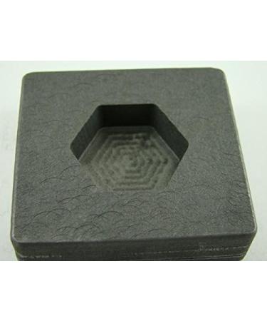 2 oz Hexagon Gold Bar High Density Graphite Mold - Create 1 oz Silver Bars Easily - Buy Online on GoSupps.com