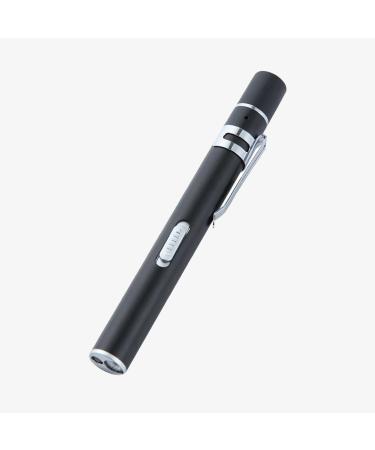 Lustrat USB Rechargeable Pen Light - Medical Pocket Flashlight - Lightweight Rechargeable Flashlight - Pen Light, Small Rechargeable Flashlight for Nursing and Medical Profession (Black)