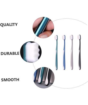 Shop Tovinanna 4-Piece Soft Toothbrush Set | Portable Oral Hygiene & Shoe Cleaning Tools - Ideal for Dental Care at Home - Buy Online on GoSupps.com