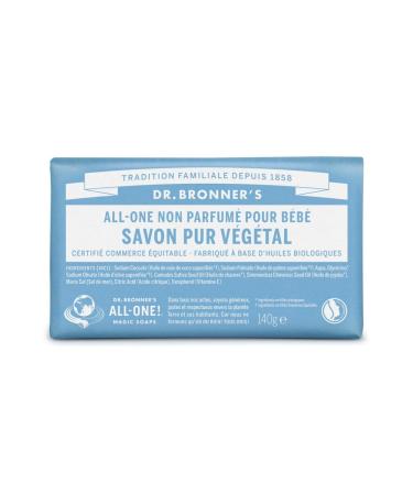 Pain de savon Sans Parfum Dr Bronner's 140 g