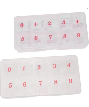 Healeved 2 Box French Style Nail Coffin Fake Nails Acrylic Nails Full Cover Fake Finger Nails Tip Press on Fake Nails Artificial Nails Coffin Fake Toe Nails Manicure Accessories Boxed White - Buy Online on GoSupps.com