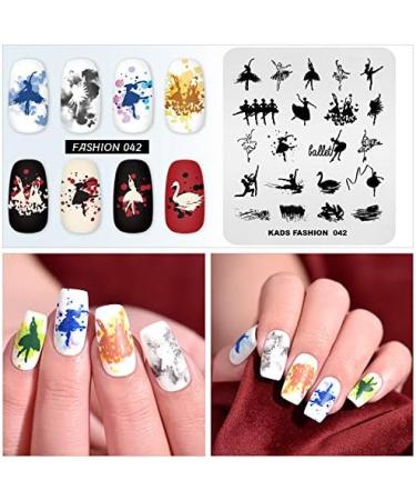 Buy Chinese Style Geometry Ballet Swan Nail Art Stencils - Manicure Design Templates for Perfect Prints - Buy Online on GoSupps.com