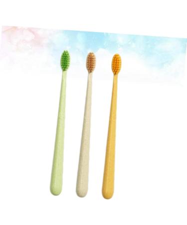 Frcolor 3ST Eco-Friendly Toothbrushes | Comfortable Sustainable Dental Brushes with Small Head & Surprise Colors - Perfect for International Shipping - Buy Online on GoSupps.com