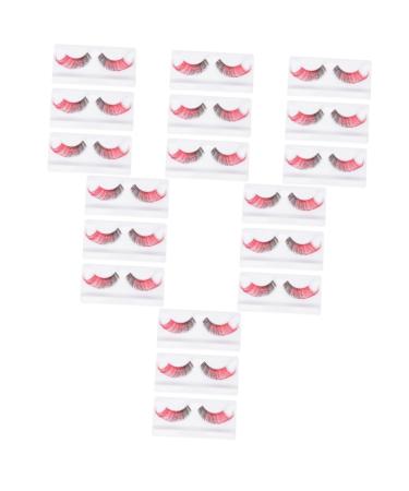 Beavorty 18 Pairs halloween false eyelashes fake lash Party Eyelashes Fake Colored Eyelashes vivid eyelashes natural fake eyelashes Costume Lashes make up imported fiber extend Miss