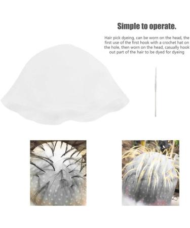 Highlight Hair Dyeing Hair Coloring Dye Hairdressing Coloring Reusable Silicone Hair Coloring Highlighting Dye with Metal Hair Hook for Hair Dyeing Highlighting - Buy Online on GoSupps.com