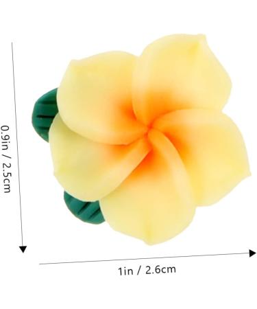FRCOLOR 10pcs Creative Hair Clip Charms Polymer Beads Plumeria Flower Pendant Hair Clip Decor Hair Clip Diy Decor Flower Decorations Diy Decors Hawaiano 3d Jewelry Phone Case Polymer Clay - Buy Online on GoSupps.com