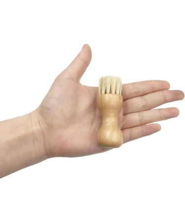 2 Pack Shoe Polish Applicator Brushes with Wooden Handle and Strong Pig Hair Bristles - Buy Online on GoSupps.com