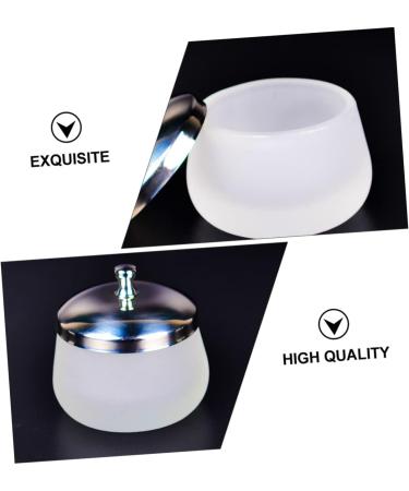 VALICLUD Gobelet Rond Verre D poli pour Dissolvant Vernis Ongles Contenant Liquide pour Manucure Blanc - Buy Online on GoSupps.com