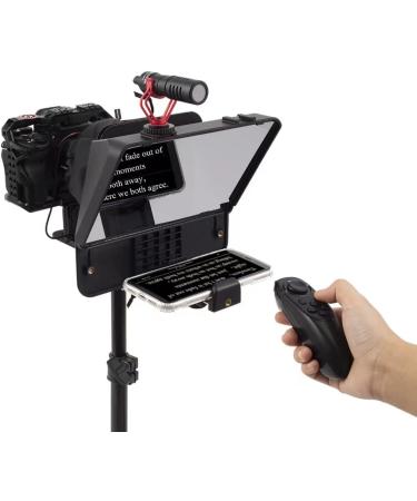 Inmei A10 Portable Teleprompter with Phone Holder & Remote Control - Ideal for Video Recording, Live Streaming, Interviews, Presentations & Speeches - Buy Online on GoSupps.com