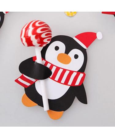  Cymwer Cymwer 50 Pcs Cartoon Christmas Lollipop Cards - Safe and Durable Decoration Recyclable for Christmas Party - Buy Online on GoSupps.com