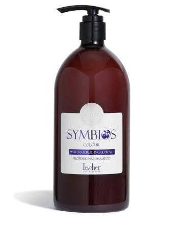 Lecher Professional Symbios Color Shampoo with Organic Goji Berries Ginger Argan Oil - For Dyed Hair - 1 Litre!